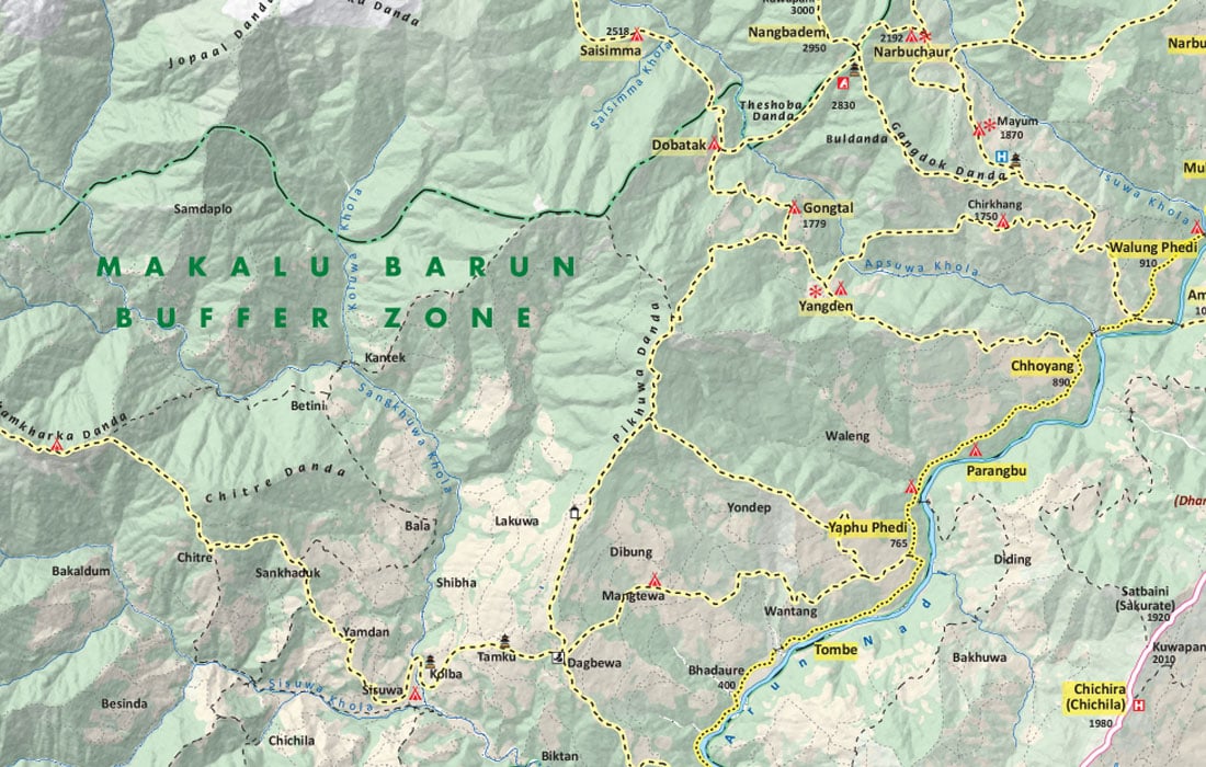 Makalu Base Camp Trek Map