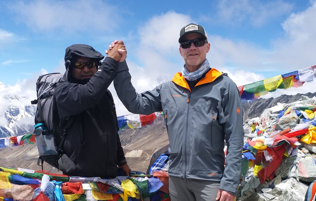 Chola Pass Top, May 2018 Gust from USA