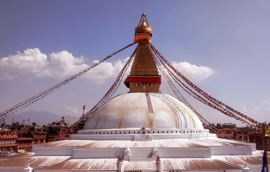 Boudhanath Stupa in Kathmandu Nepal