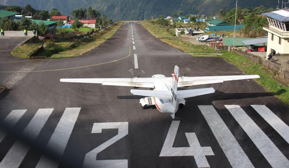 Fly from Lukla to Kathmandu