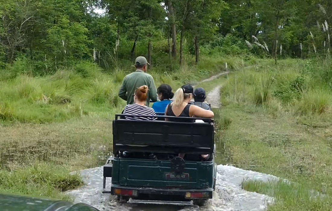 Jeep Safari in Chitwan national park 