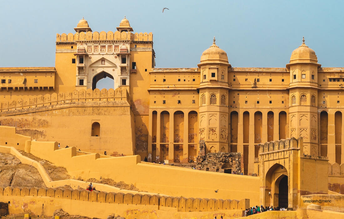 Amer Fort - The historic hill fort rises above the town of Amer, which was the capital of the Kuchwaha Rajputs from the 11th to the 18th century